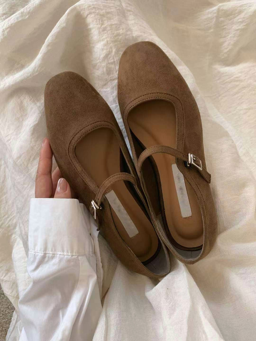 秋冬麂皮Mary Jane