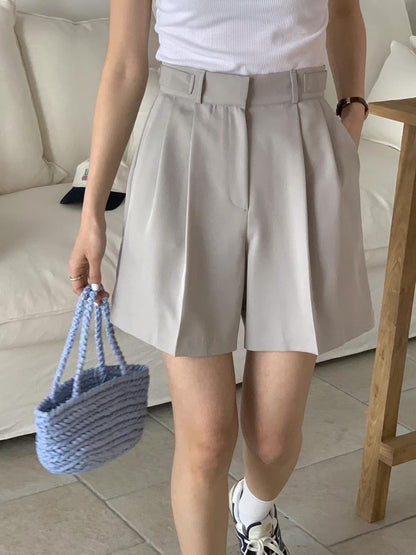 滑滑西裝料短褲