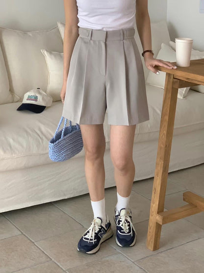 滑滑西裝料短褲