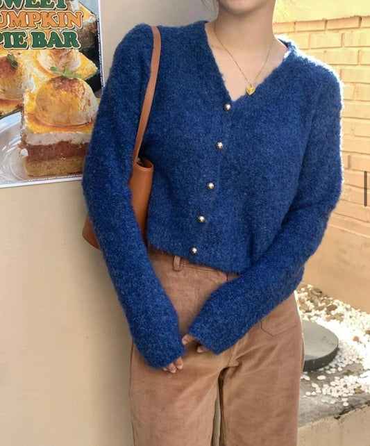 Mochi觸感金扣Cardigan