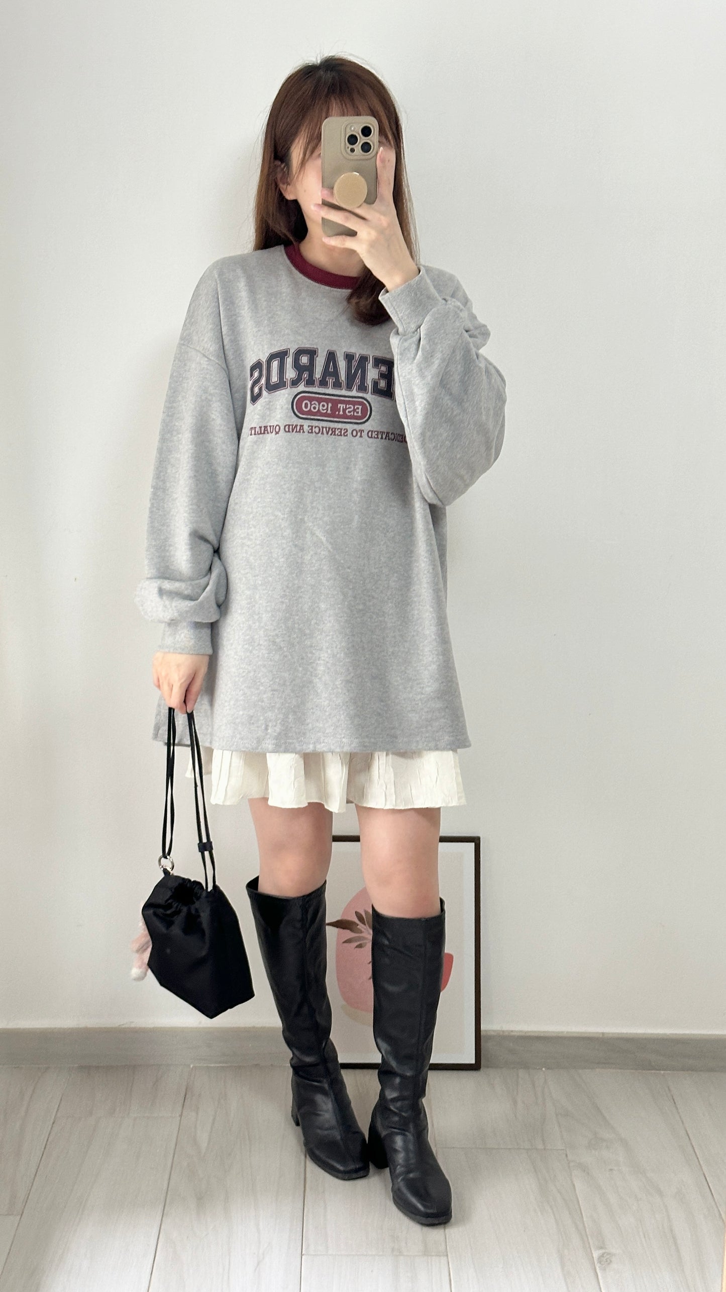 Oversized美式長衛衣