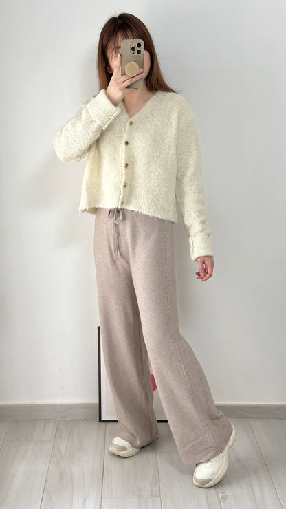 <睡褲級舒適>麻花針織褲