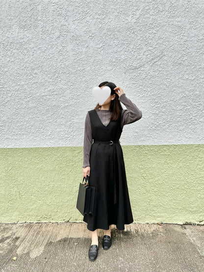 V領背心連身裙