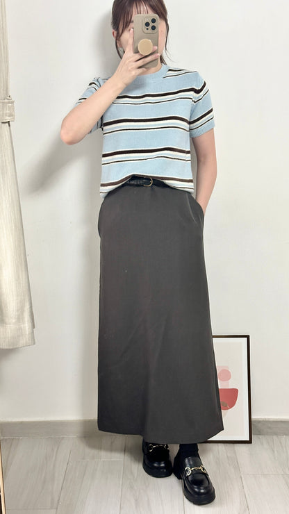 簡約西裝直筒裙