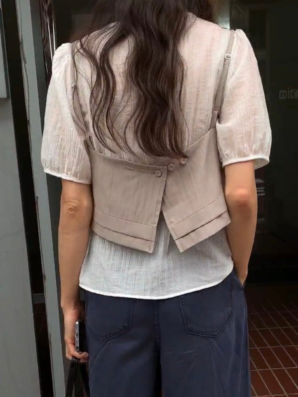 造型感背心外搭