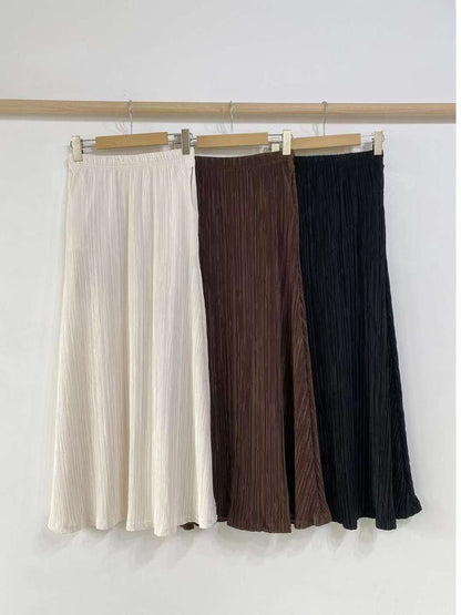 坑紋百搭小魚尾裙