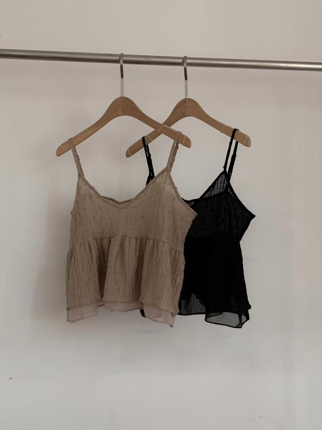 雙層飄逸外搭背心