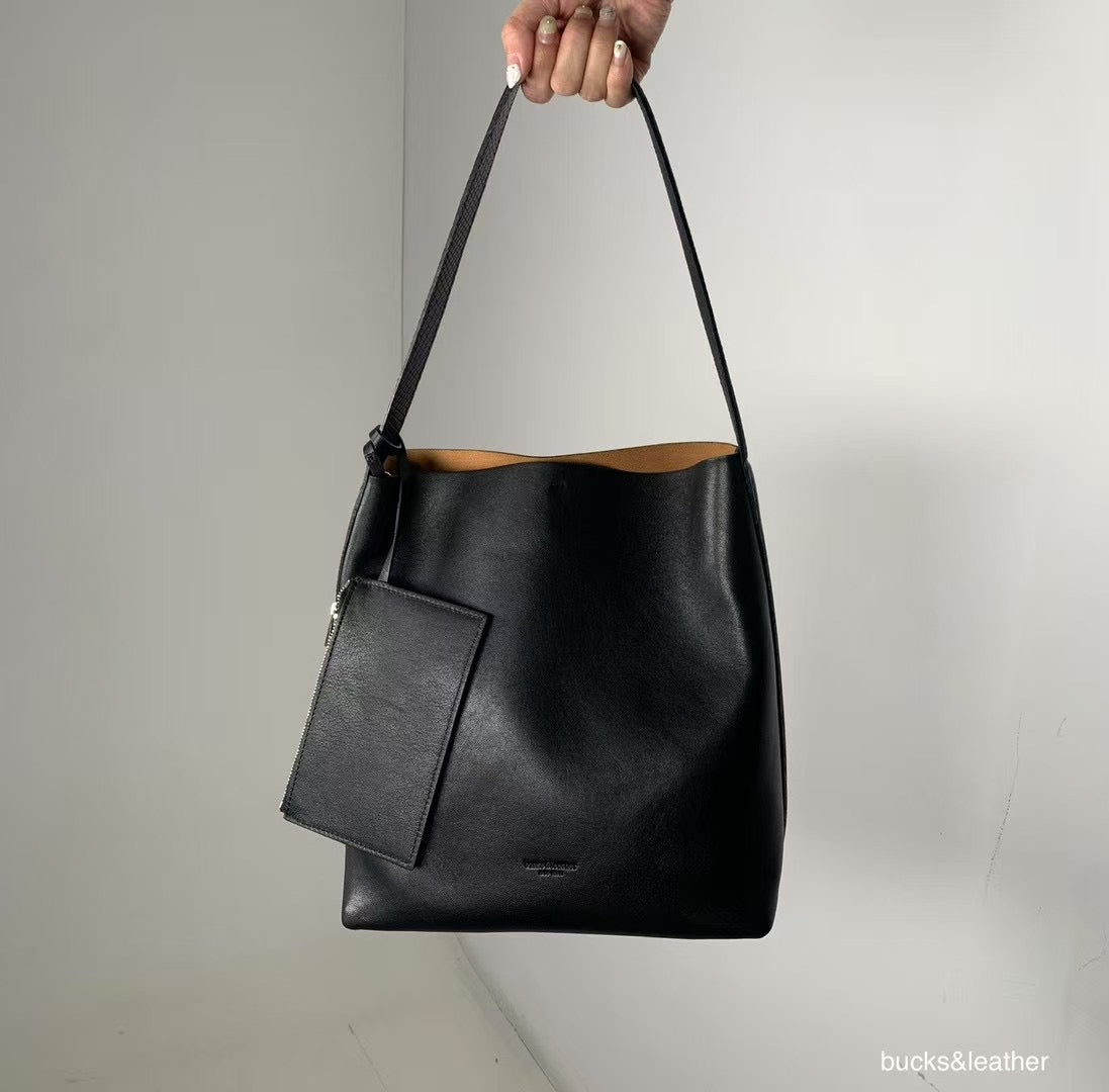 Bucks&Leather 簡約水桶袋
