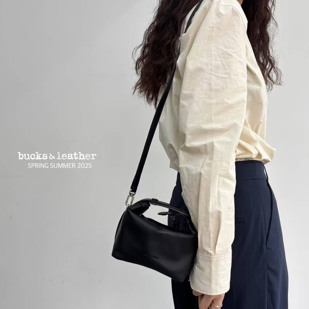 Bucks&Leather 雙扣便當袋