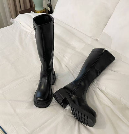 厚底中線長Boot