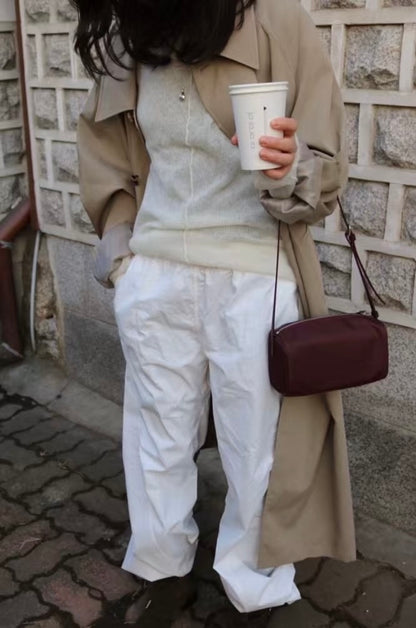 牛皮x尼龍枕頭包