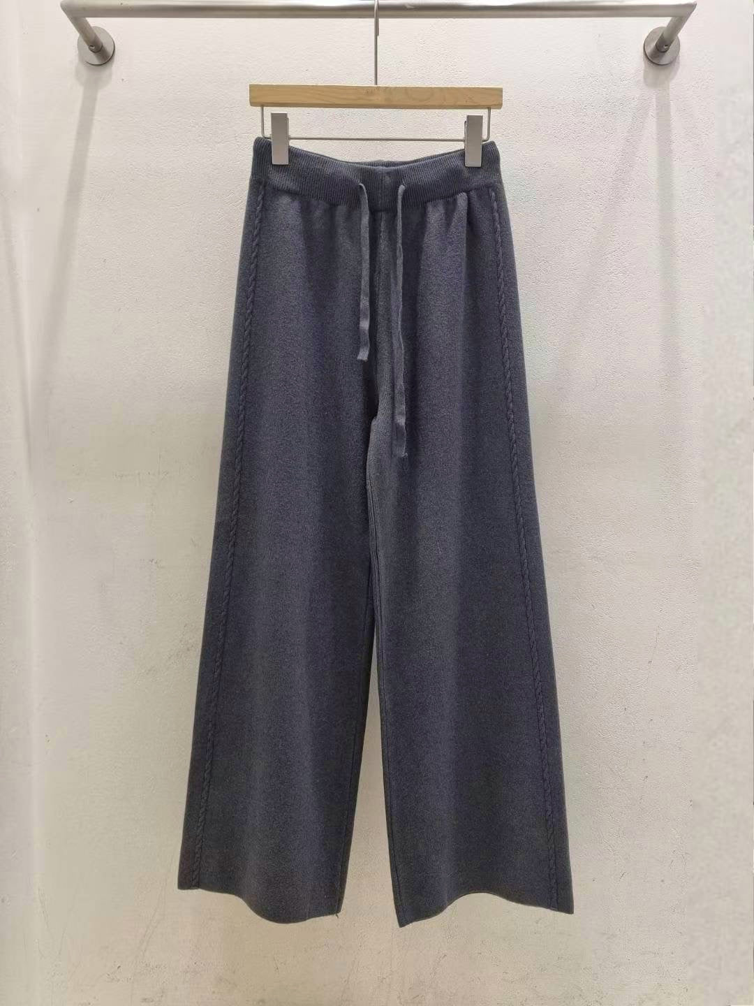 <睡褲級舒適>麻花針織褲