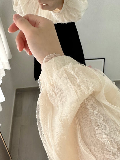 V領波浪Lace恤衫