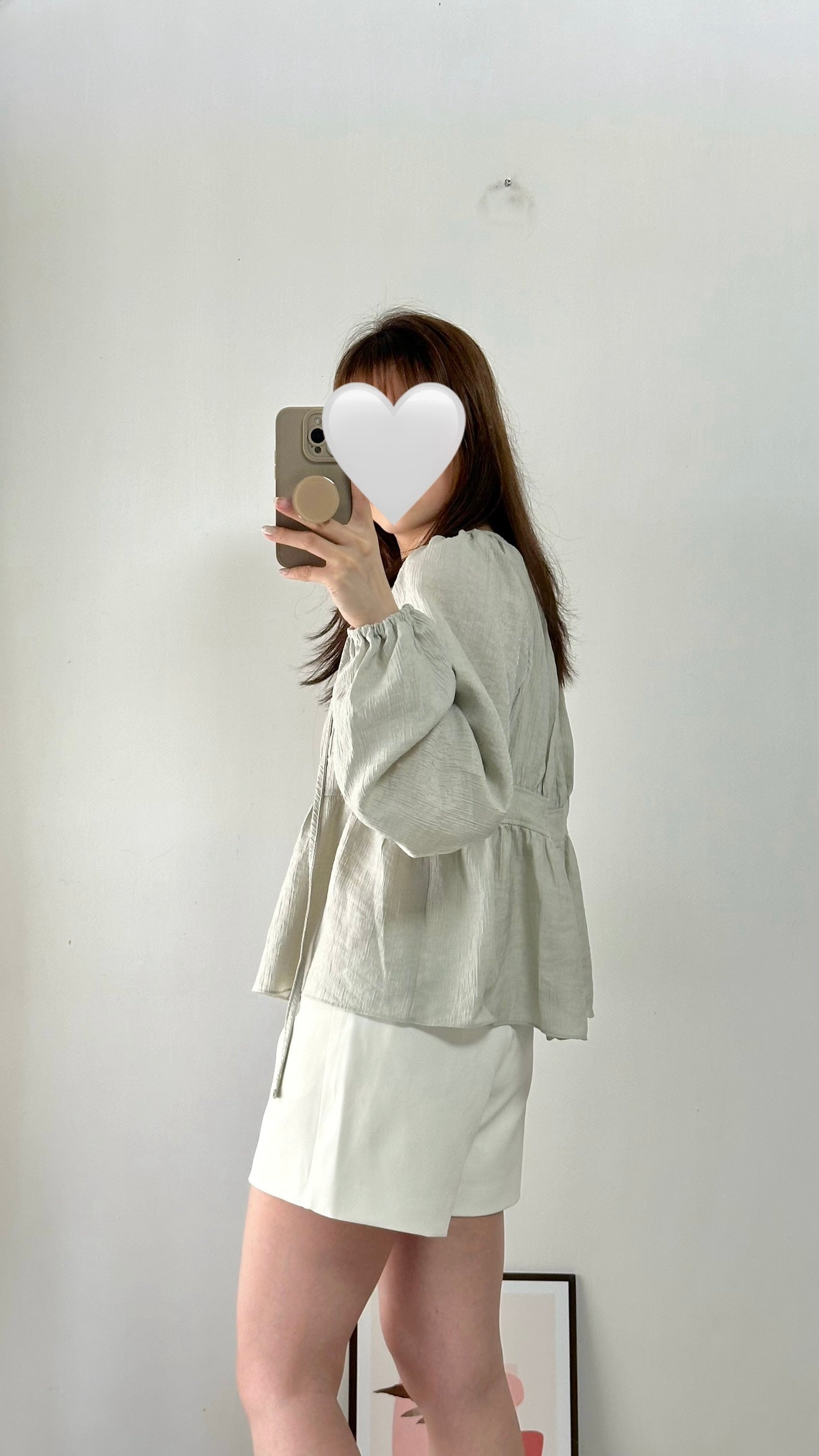 高級絲光綁帶上衣