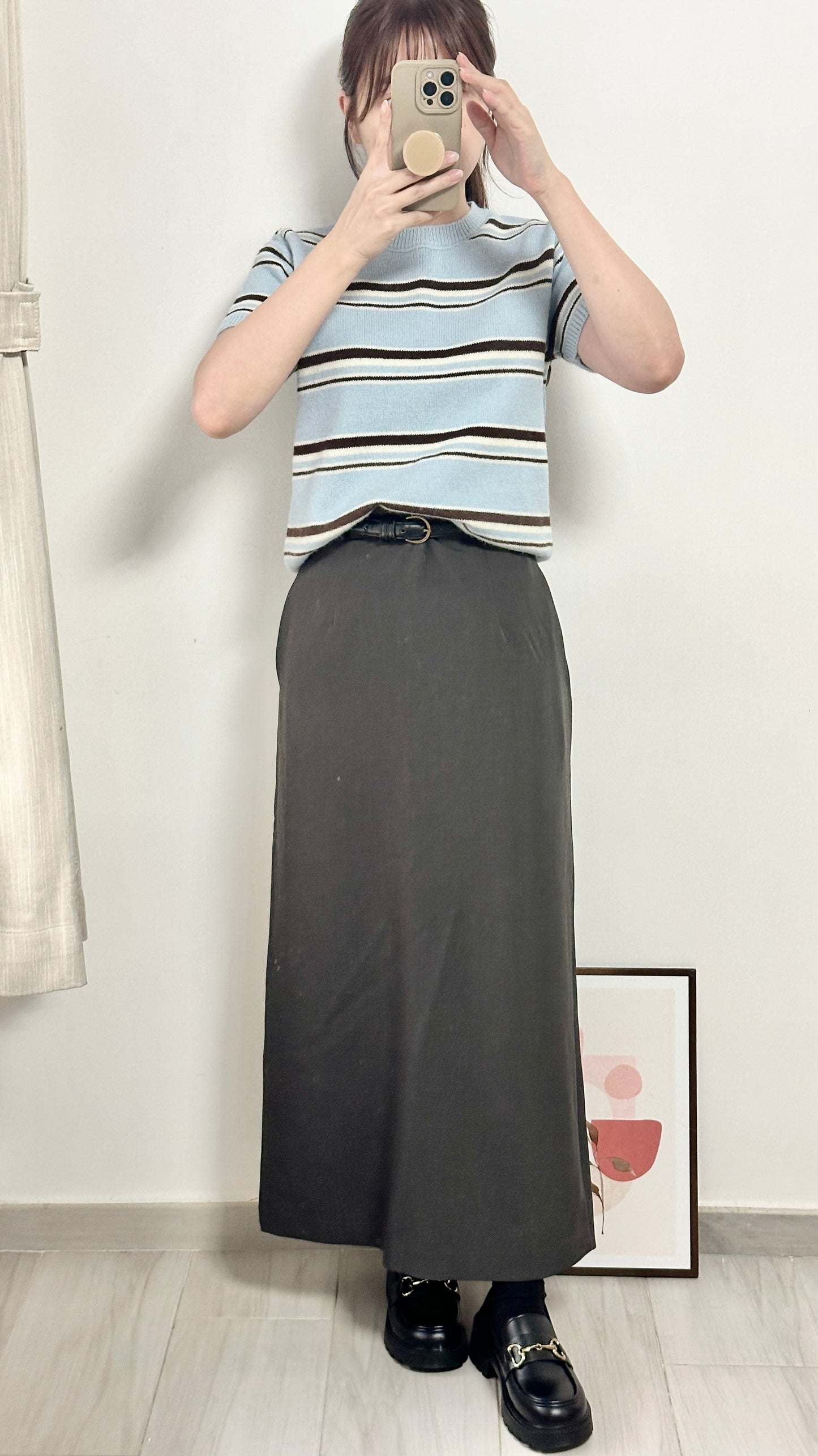 簡約西裝直筒裙