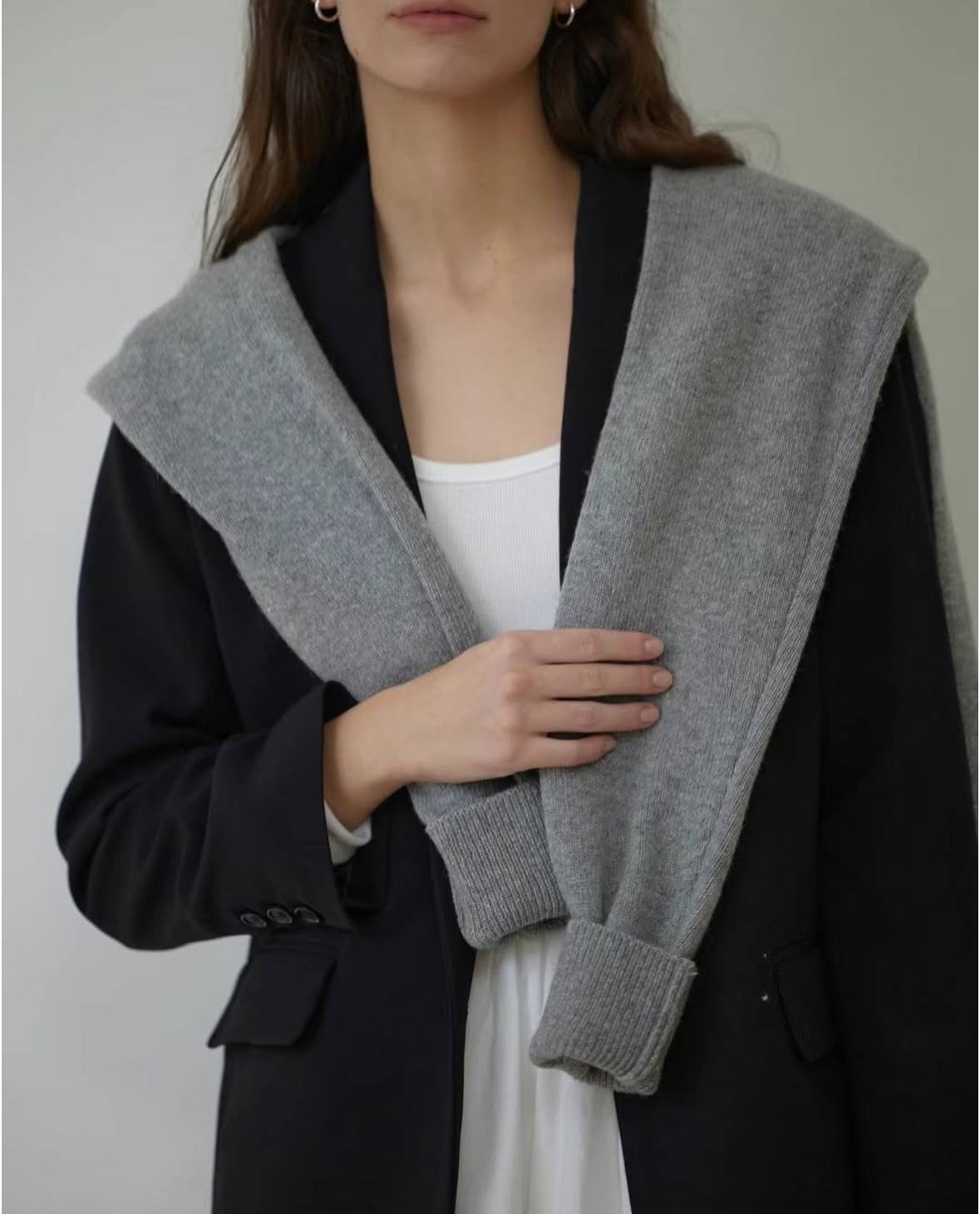 高級感羊毛披肩