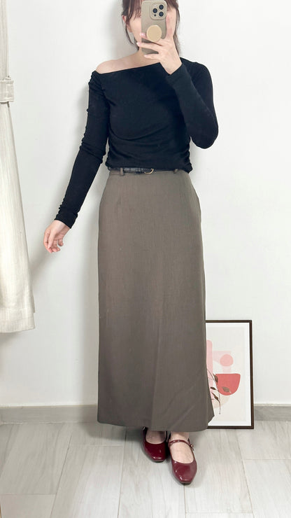 簡約西裝直筒裙