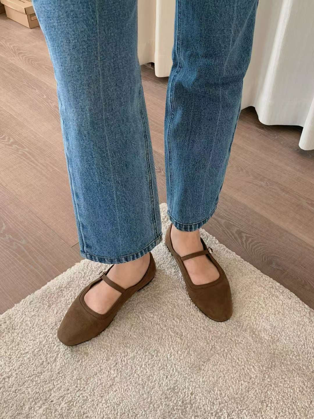 秋冬麂皮Mary Jane