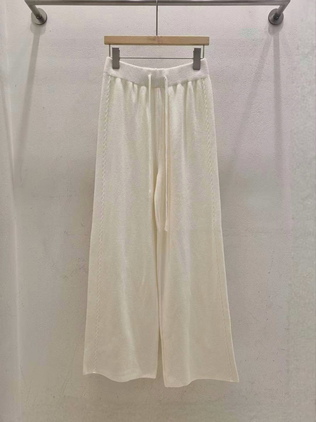 <睡褲級舒適>麻花針織褲