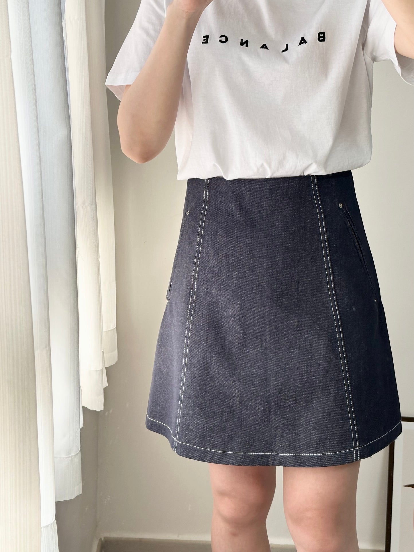 明線A Line牛仔裙