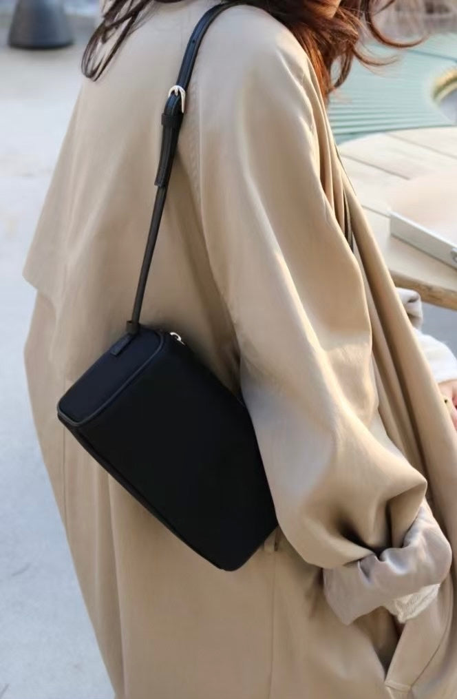 牛皮x尼龍枕頭包