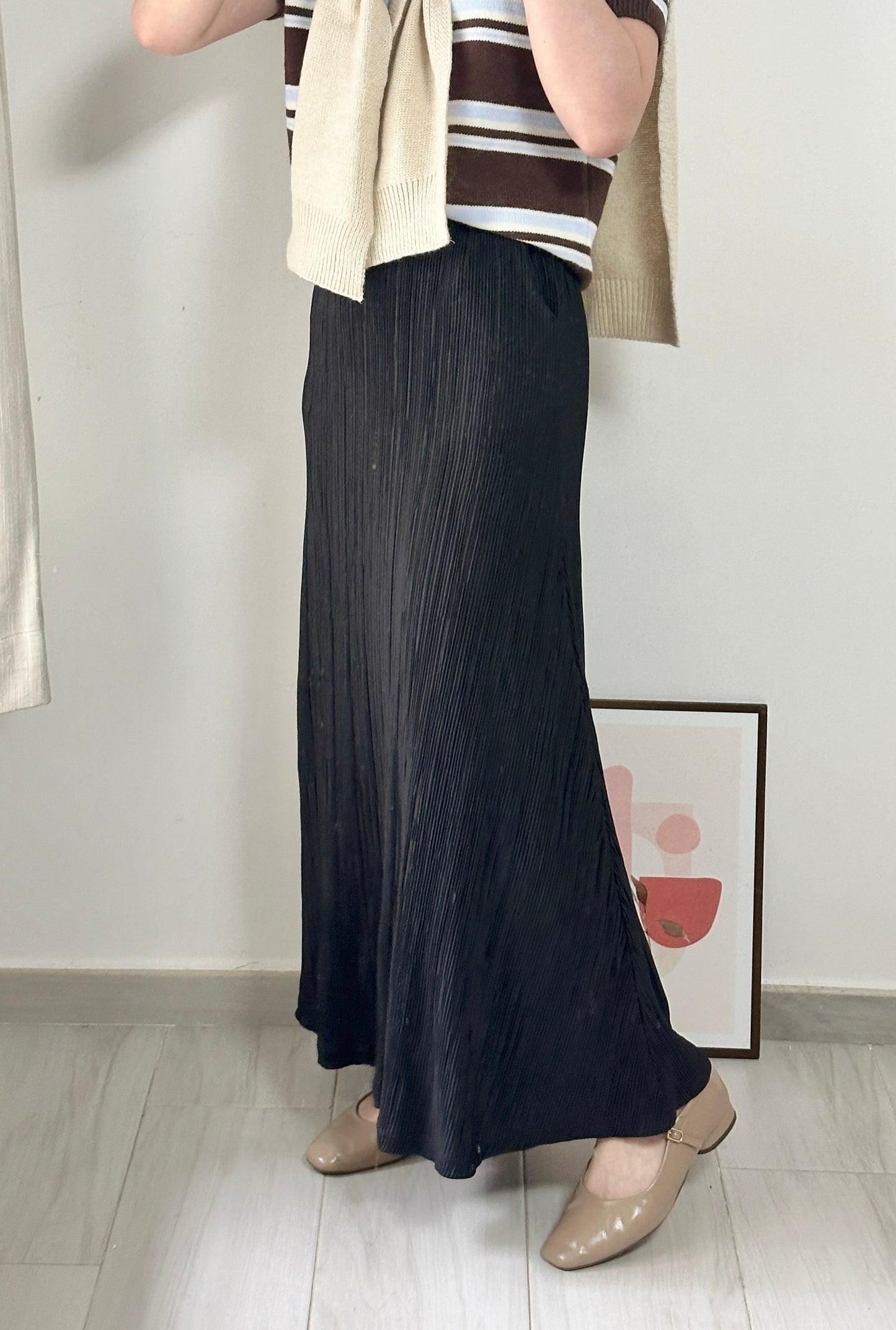 坑紋百搭小魚尾裙