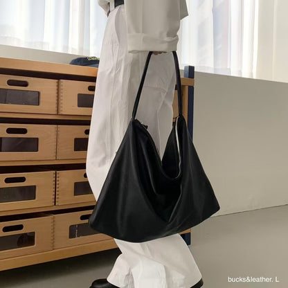 Bucks&Leather #167 慵懶垂墜Shoulder Bag (L)