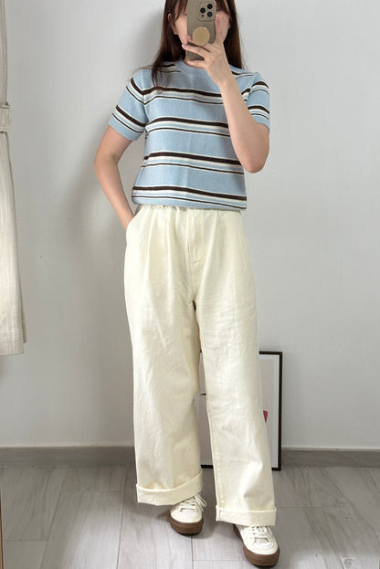 <滿滿細節>超軟闊身牛仔褲