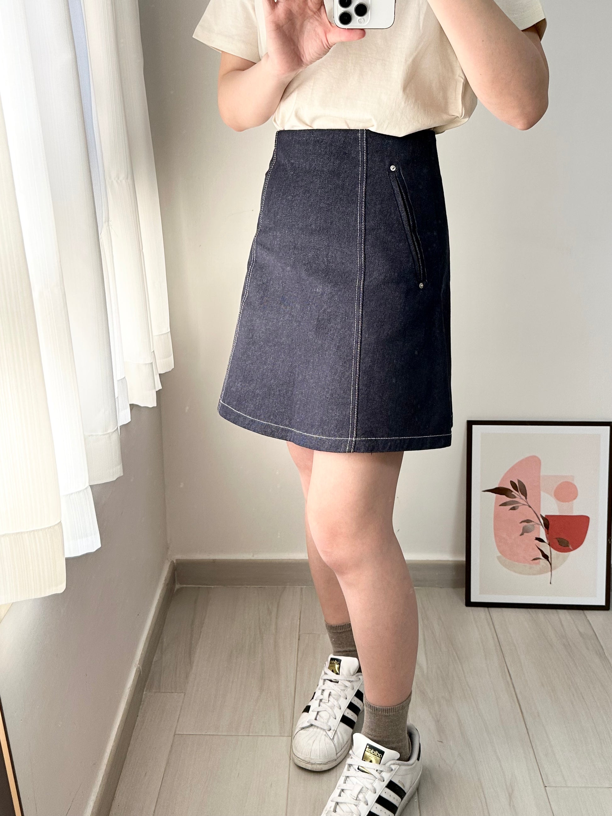 明線A Line牛仔裙