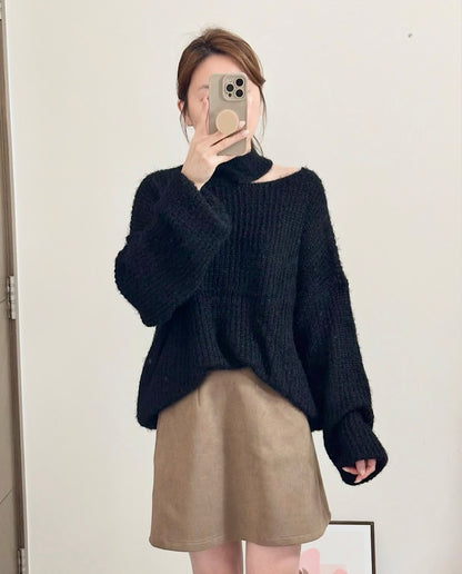 露鎖骨毛毛冷衫