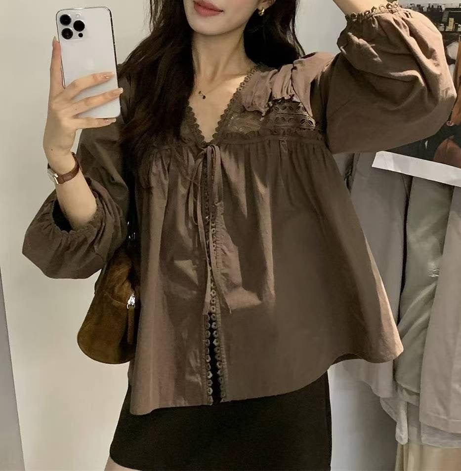 法式通花Blouse