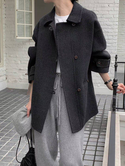 中長80%羊毛大褸