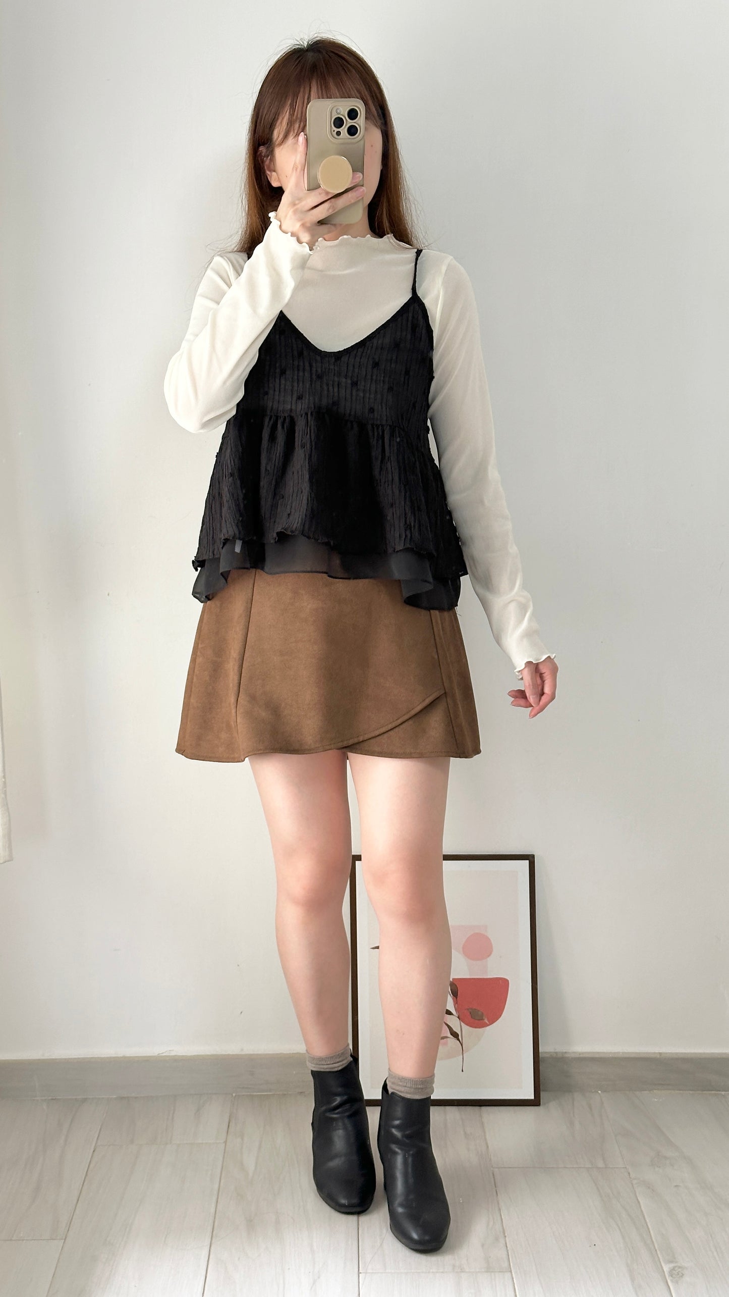 雙層飄逸外搭背心