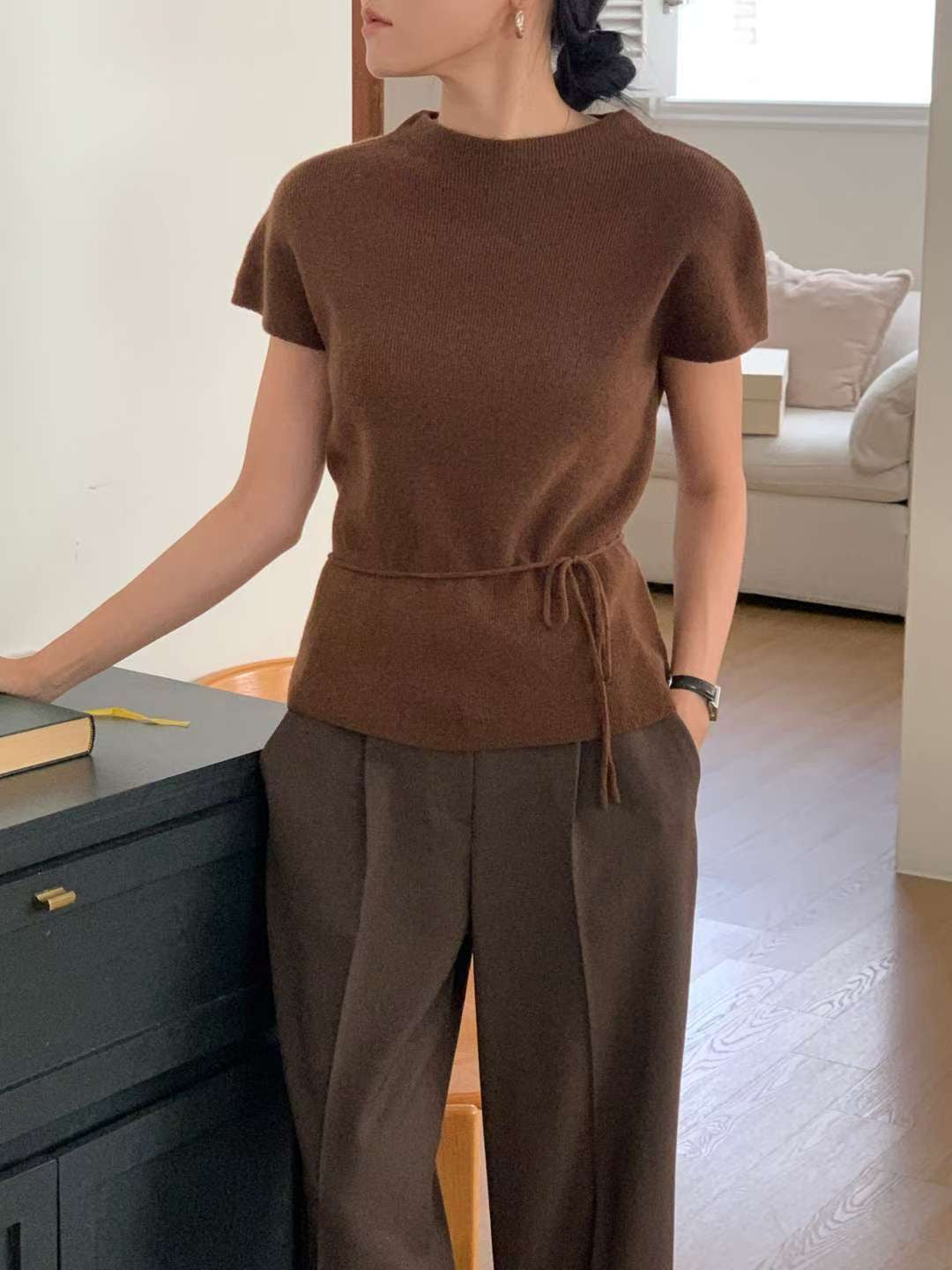 <Premium Wool> 無肩線羊毛上衣