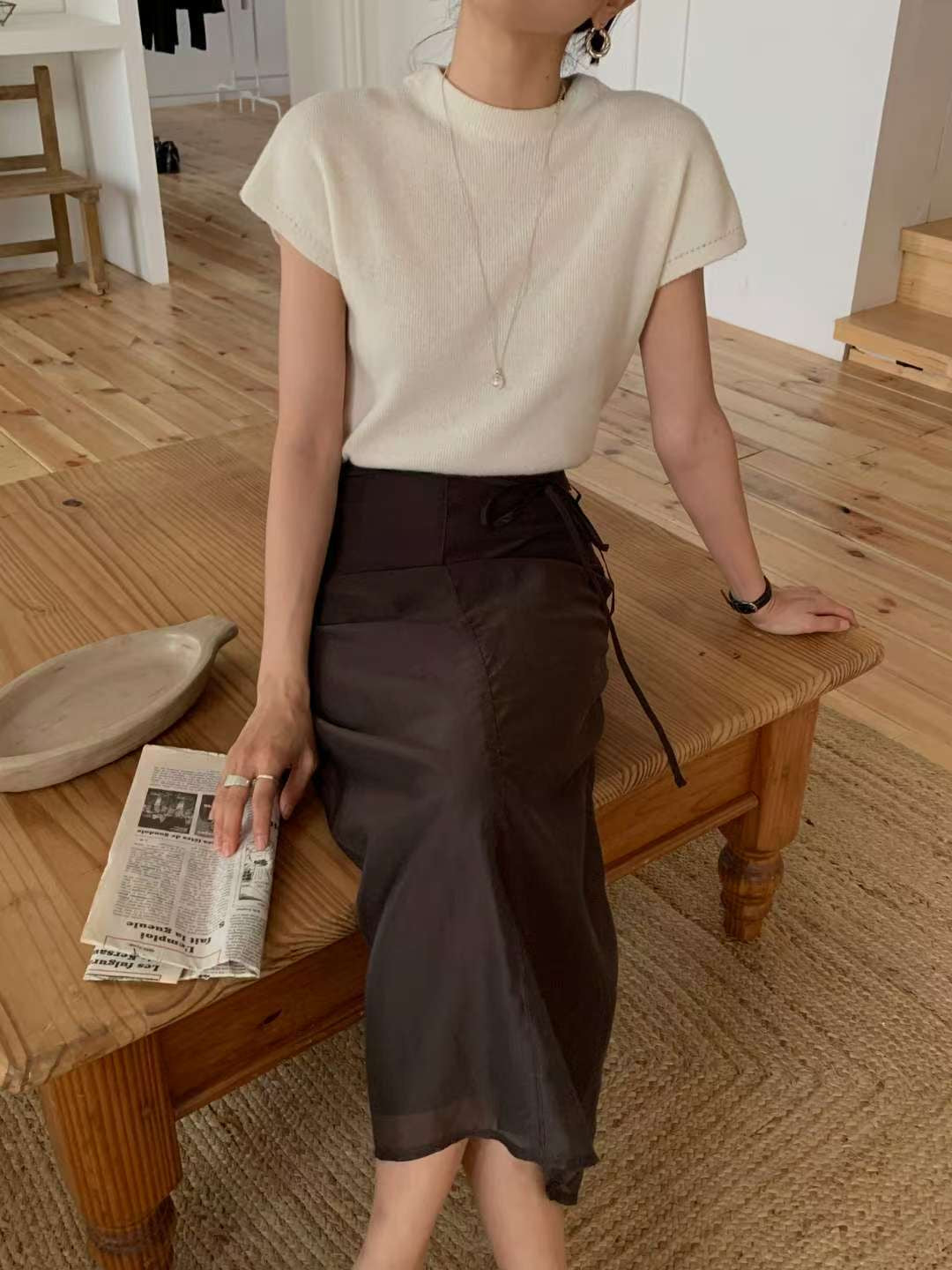 <Premium Wool> 無肩線羊毛上衣