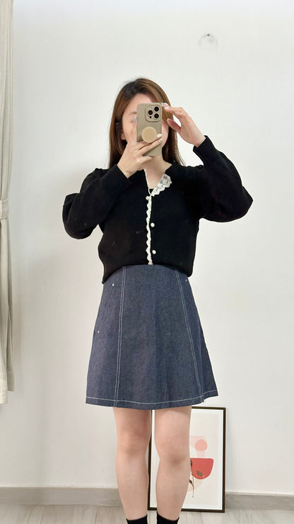 Lace邊針織Cardigan
