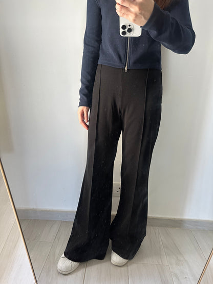 高腰長腿喇叭褲