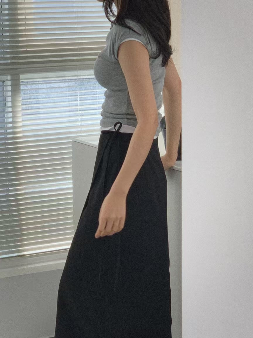 小V領扭扣上衣