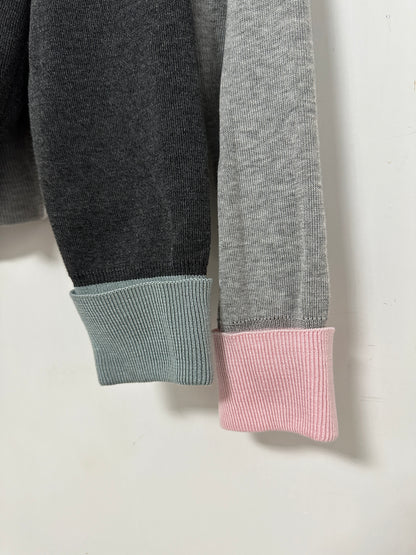 拼色薄針織Cardigan