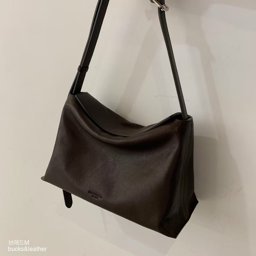 Bucks&Leather 磁石扣枕頭袋 (L)