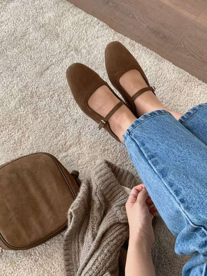 秋冬麂皮Mary Jane