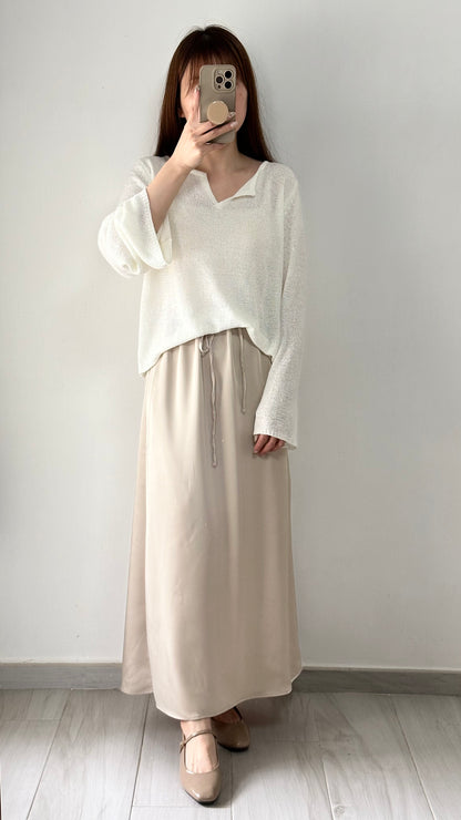 慵懶小V領針織衫