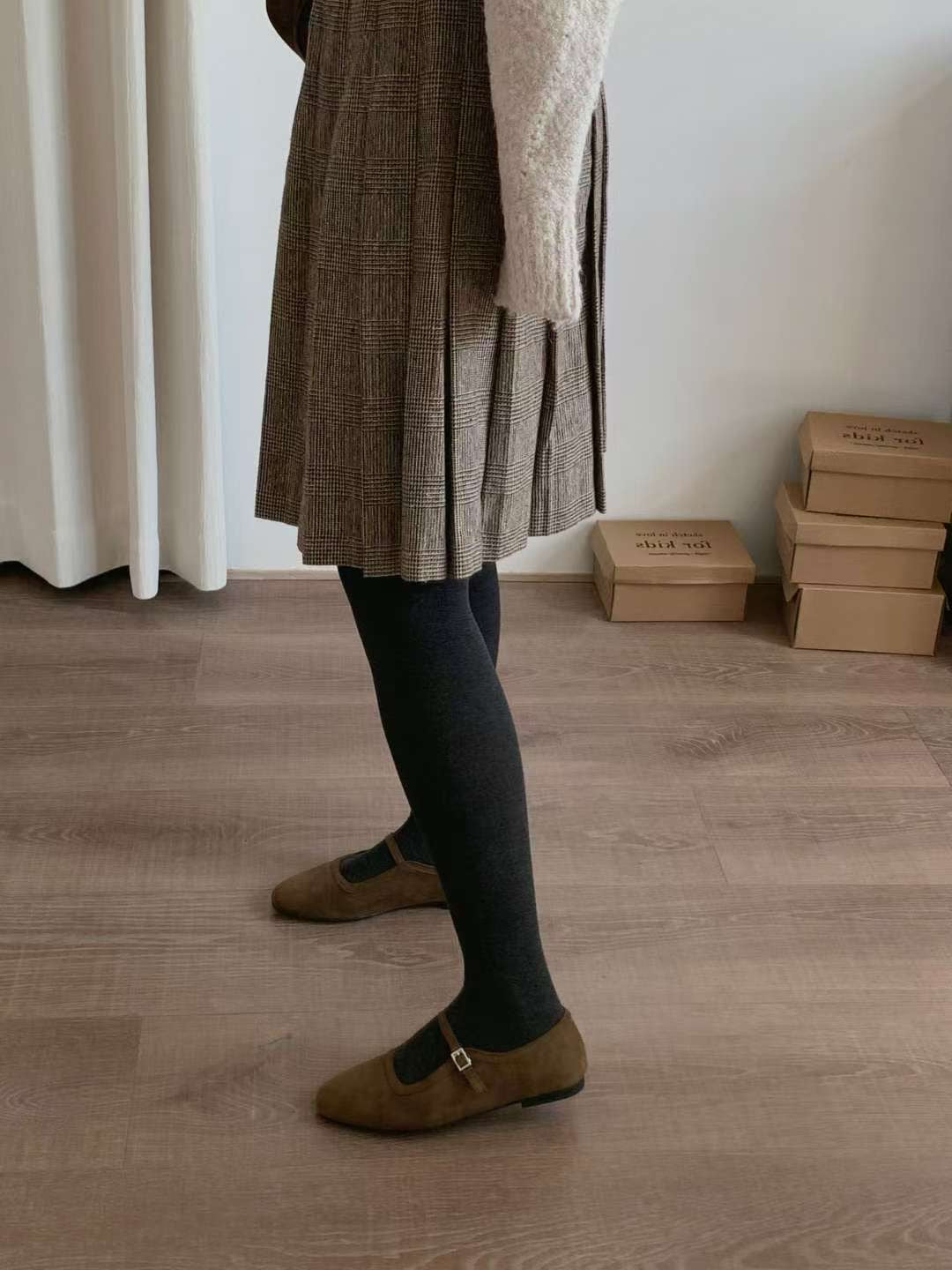 秋冬麂皮Mary Jane