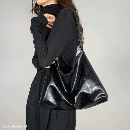 Bucks&Leather #166 慵懶垂墜Shoulder Bag (M)