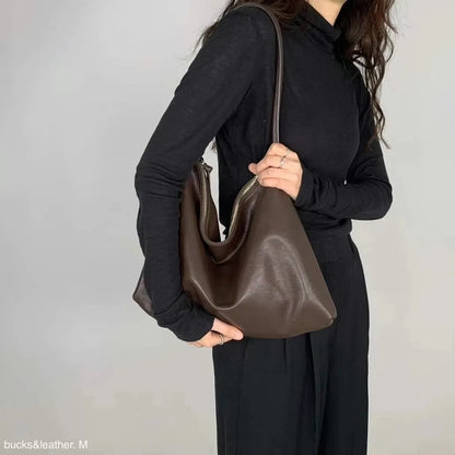 Bucks&Leather #166 慵懶垂墜Shoulder Bag (M)