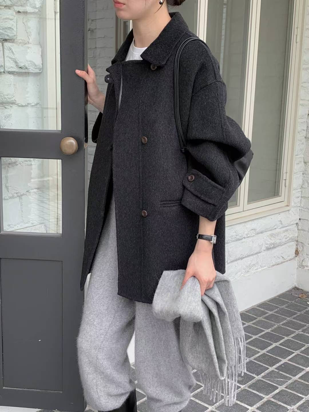 中長80%羊毛大褸