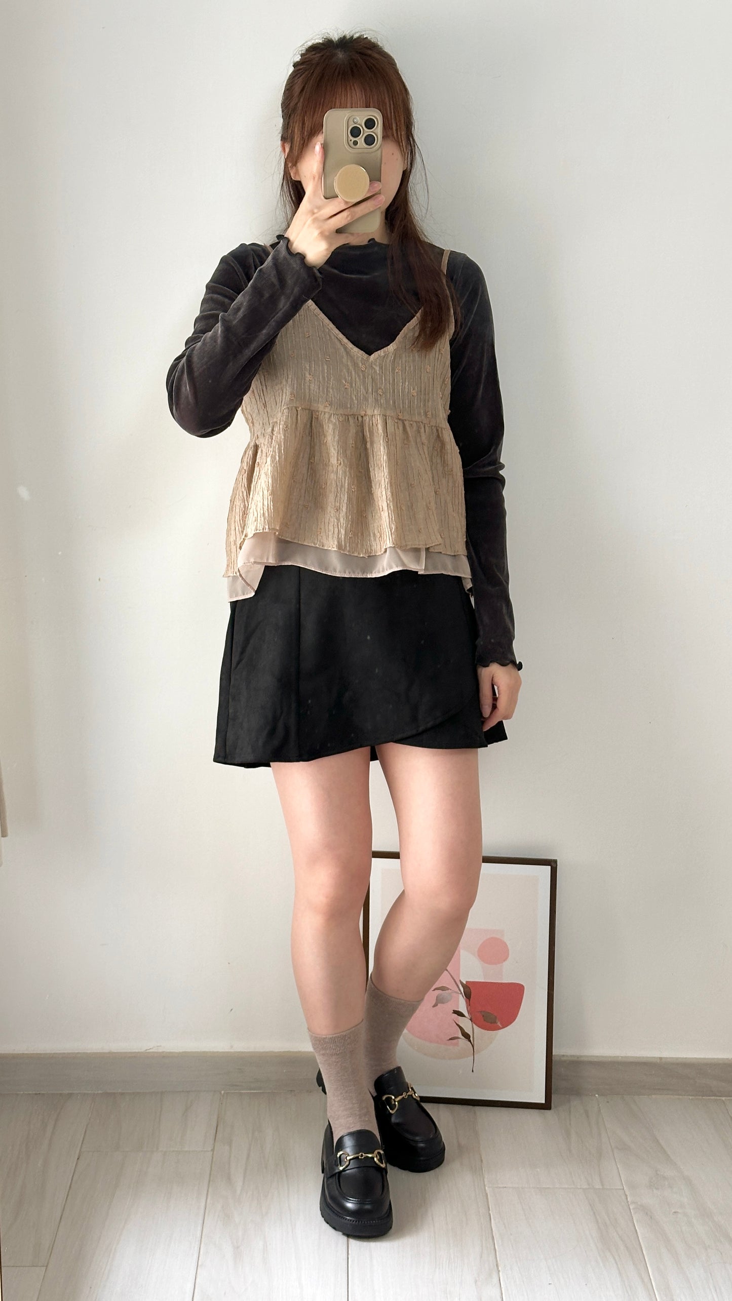 雙層飄逸外搭背心