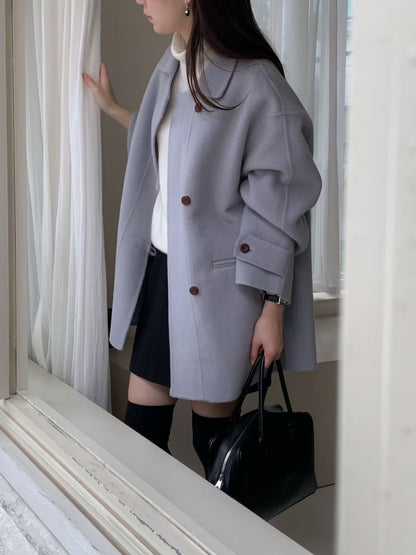 中長80%羊毛大褸