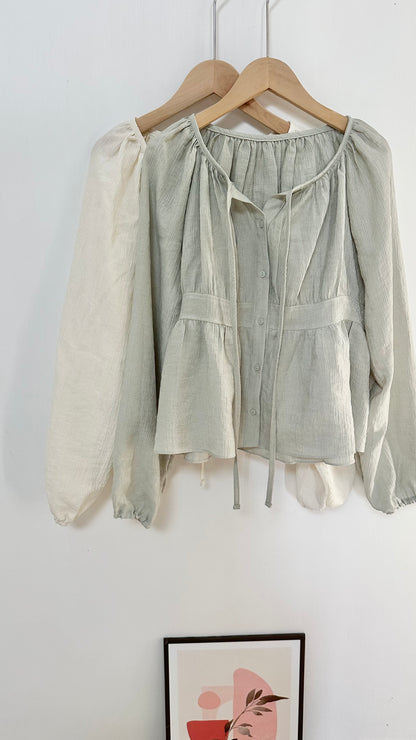 高級絲光綁帶上衣