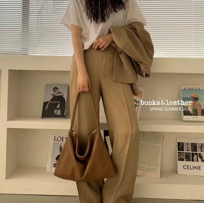 Bucks&Leather #166 慵懶垂墜Shoulder Bag (M)